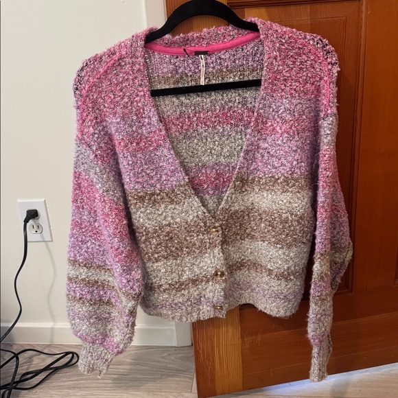 Free People Cardigan, purple and pink - Picture 3 of 6